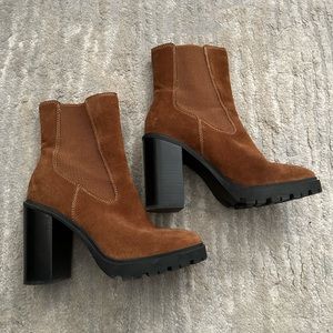 Brown Platform Boots